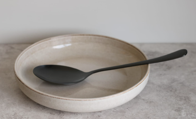 Matt Black Spoon 25 x 6.5cm