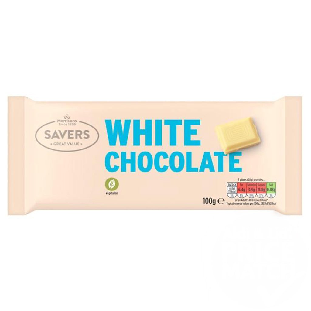 Morrisons Savers White Chocolate 100g