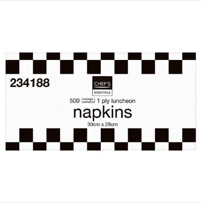 Chefs Essentials 500 Napkins 1 ply