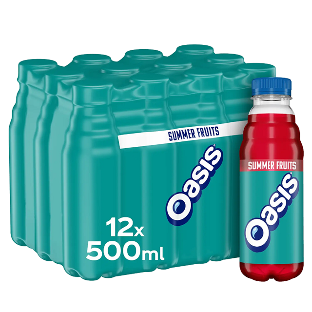 BULK Oasis Summer Fruits PMP1.30 500ml x12