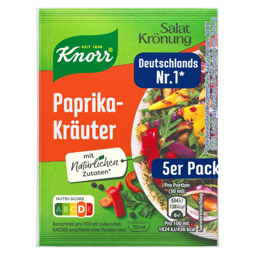 Knorr Salat Paprika Dressing Sachets 4pack