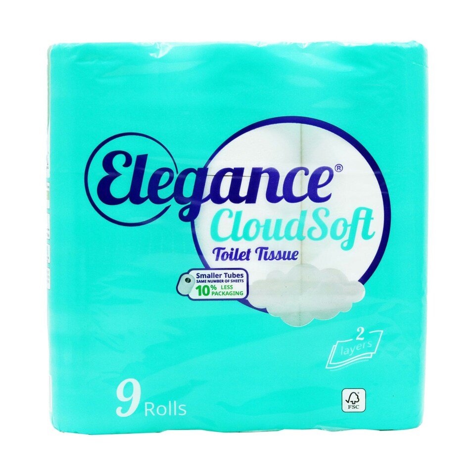 Elegance Cloud Soft Toilet Tissue 9pk