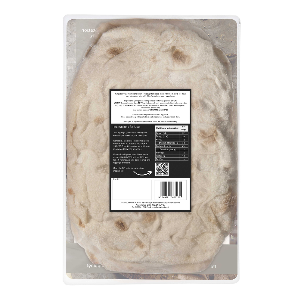 Pinsa Romana Sourdough pizza base 2 x 230g