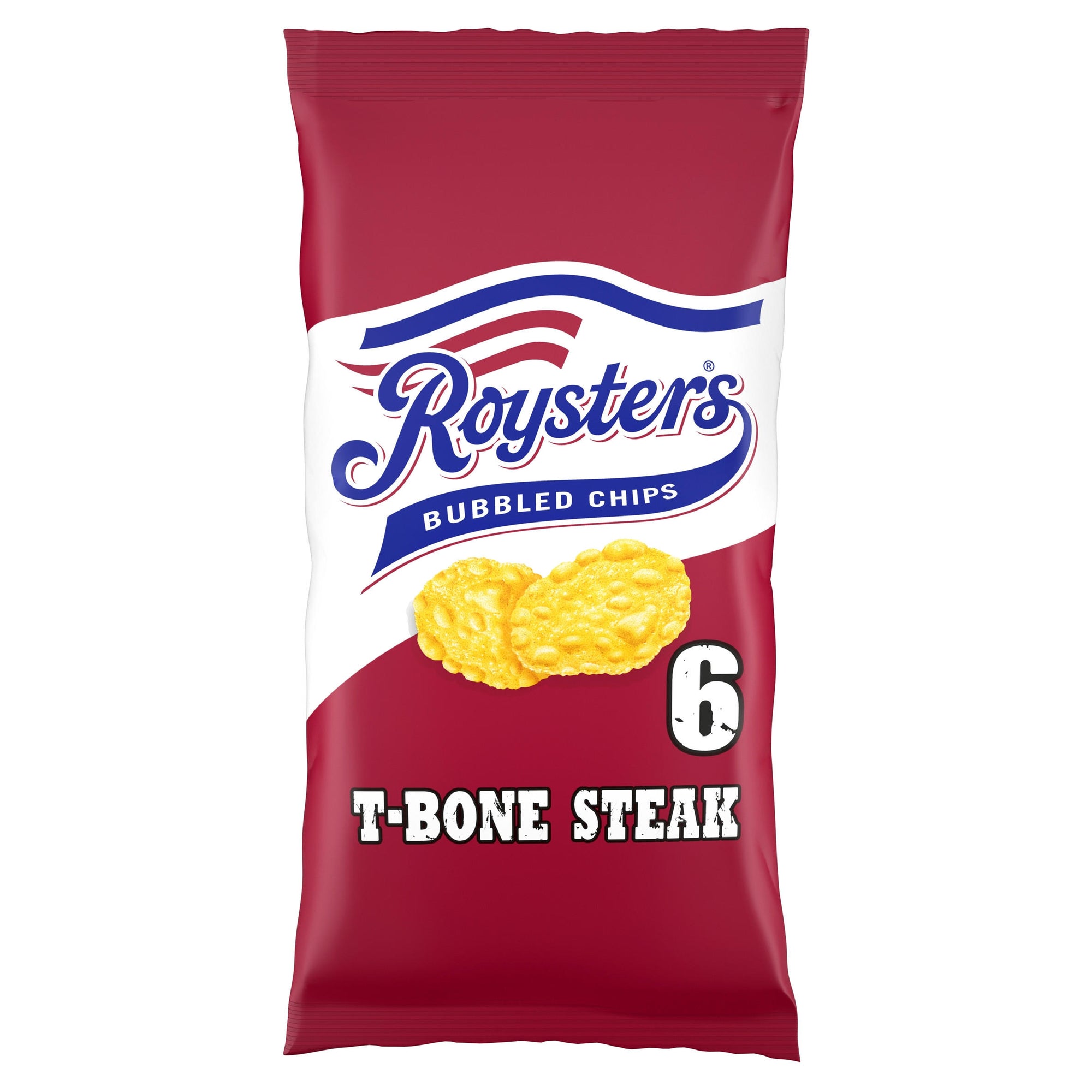Roysters T-Bone Steak Multipack Crisps 6 x 21g