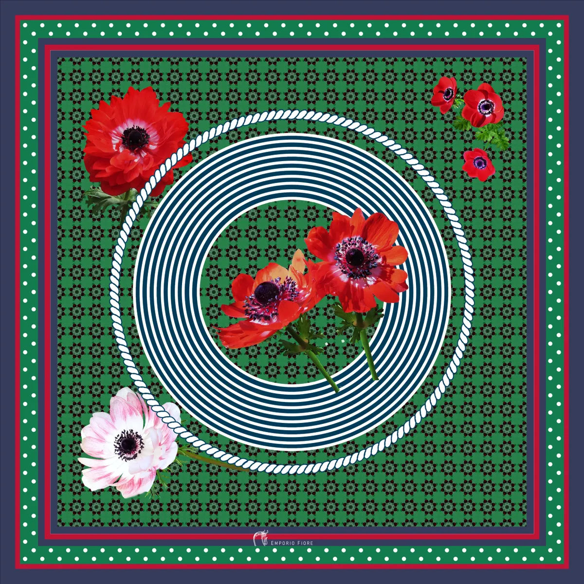 Emporio Fiore Silk Scarf 456 Jopuno