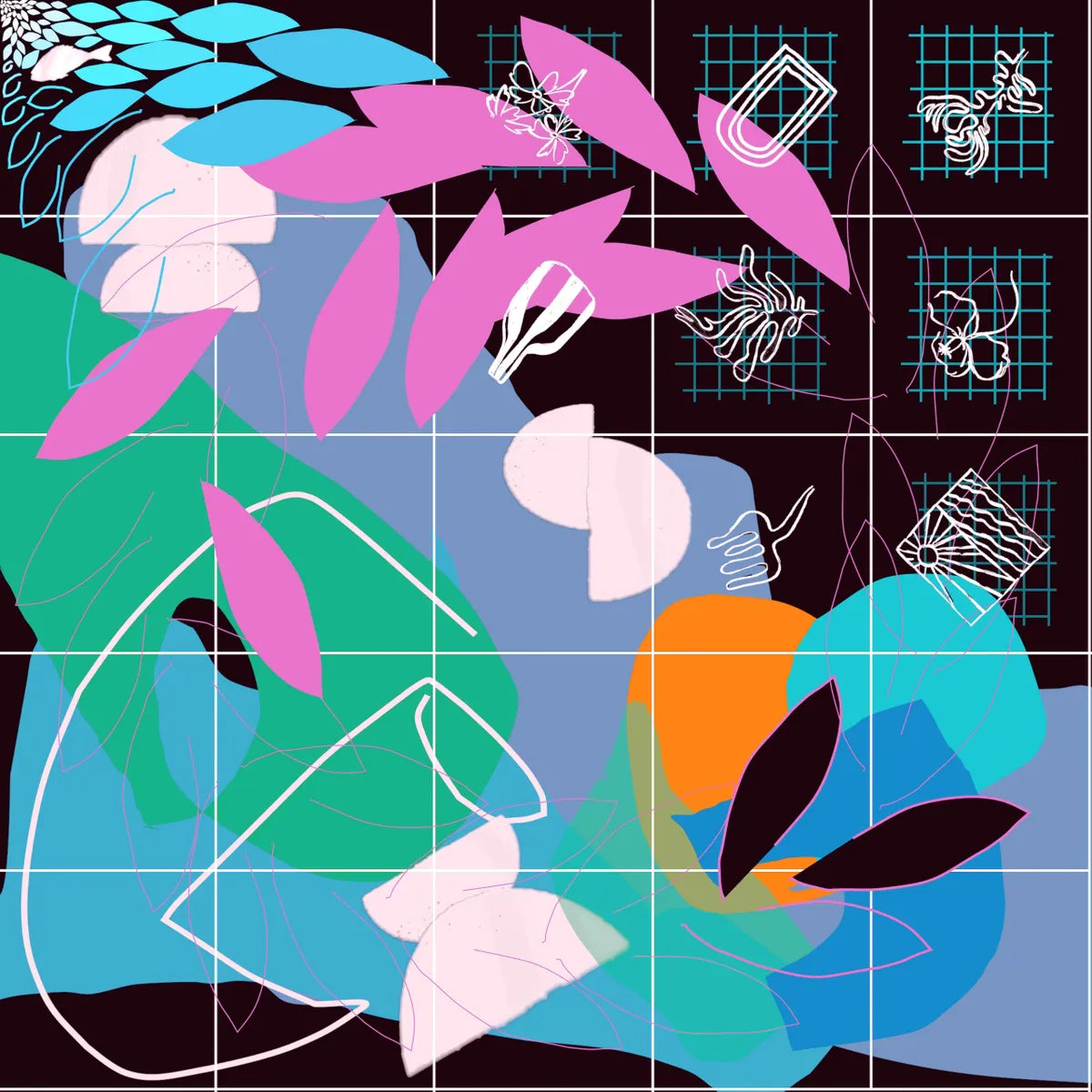 Emporio Fiore Silk Scarf 452 Antignano