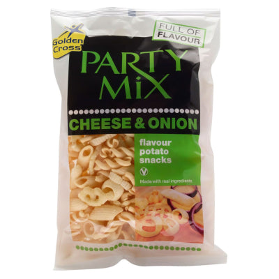 Golden Cross Party Mix Cheese & Onion 125g NEW