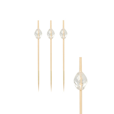 Papstar 100 fingerfood skewers 9cm Diamond