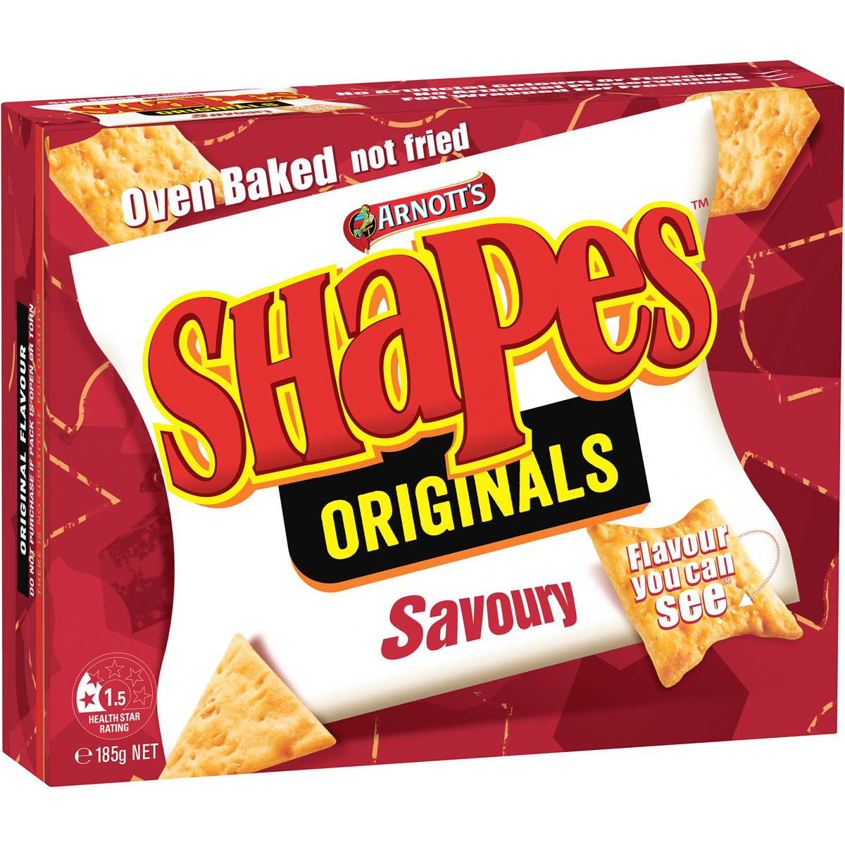 Arnotts Shapes Savoury Original 185g