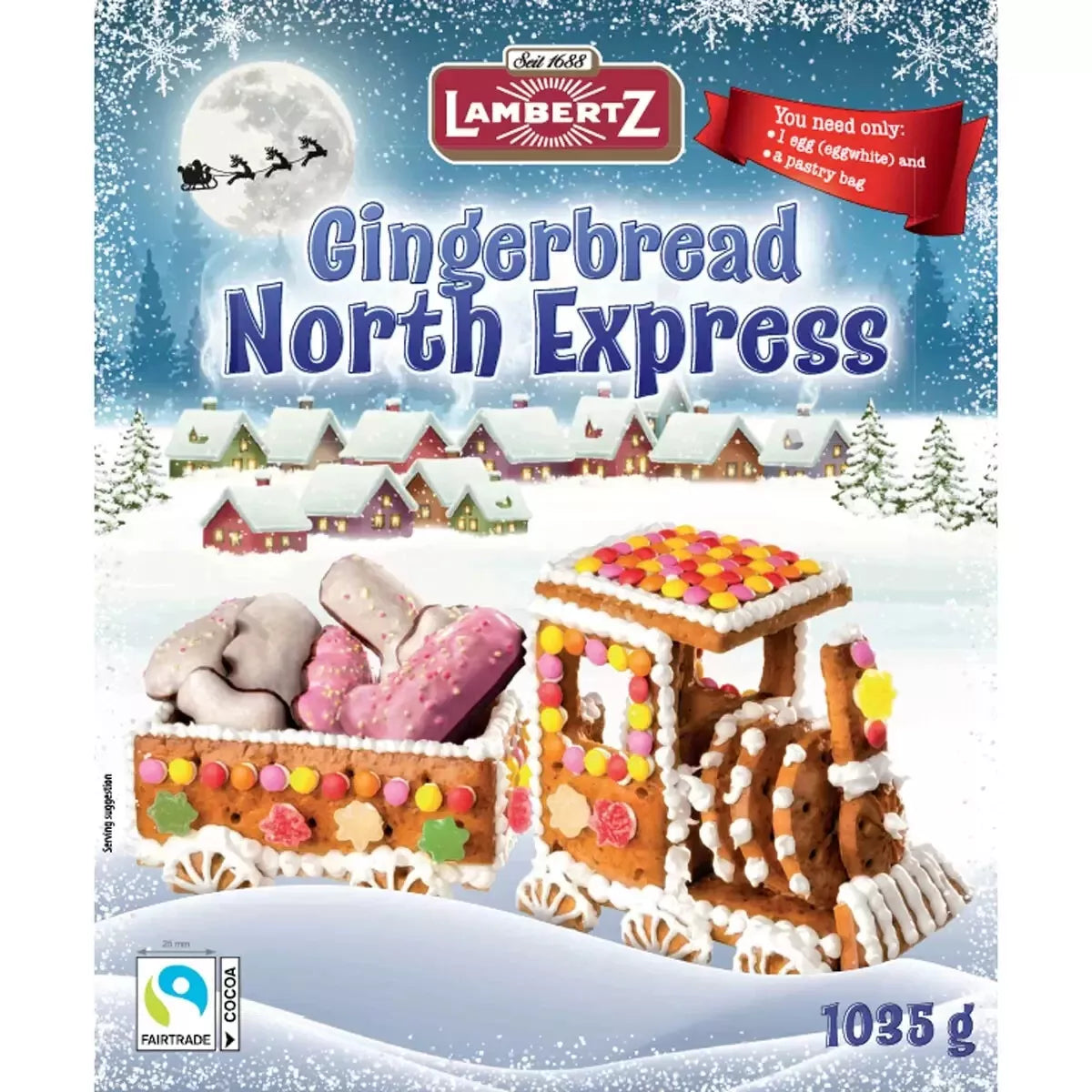 CC Lambertz Gingerbread Cottage & North Express Train Set 1.935kg