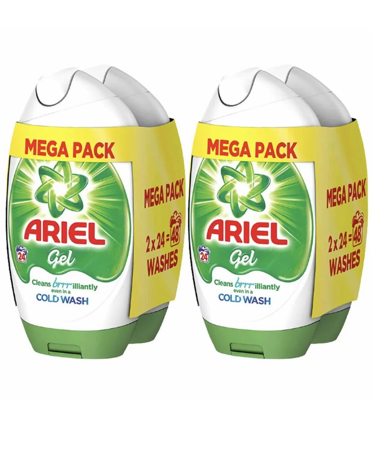 Ariel Original Bio Laundry Gel 24 wash 888ml x 2