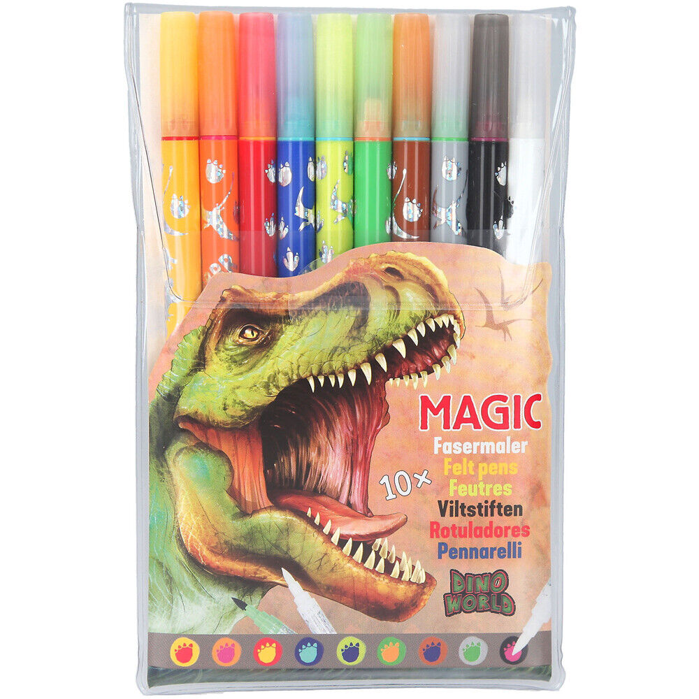 Dino World Felt Pen Set