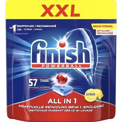 FINISH POWER DISHWASHER TABLETS ALL IN 1 LEMON 57S