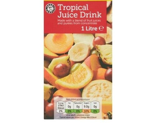 ES Tropical Juice Drink 1L BULK 12 pack