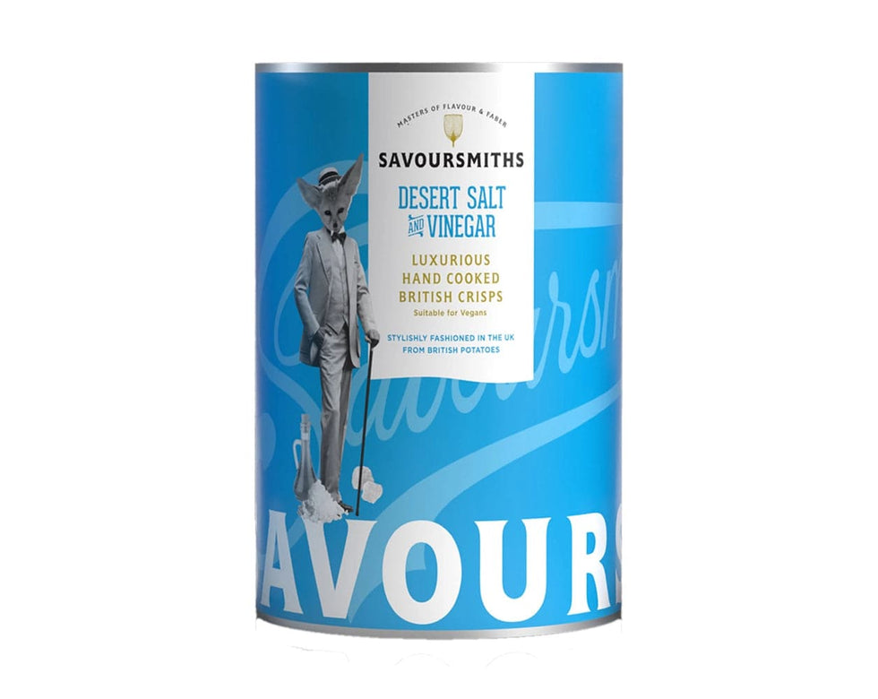 Savoursmiths Crips Tin, Desert Salt &amp; Vinegar