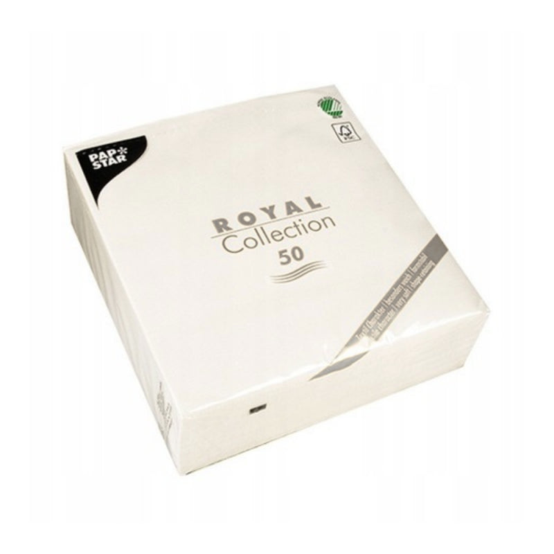 Royal Collection White 40x40cm Pk50