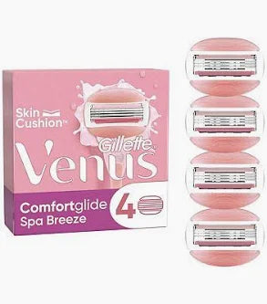 Gillette Razor Blades Comfortglide Spa Breeze 4pk