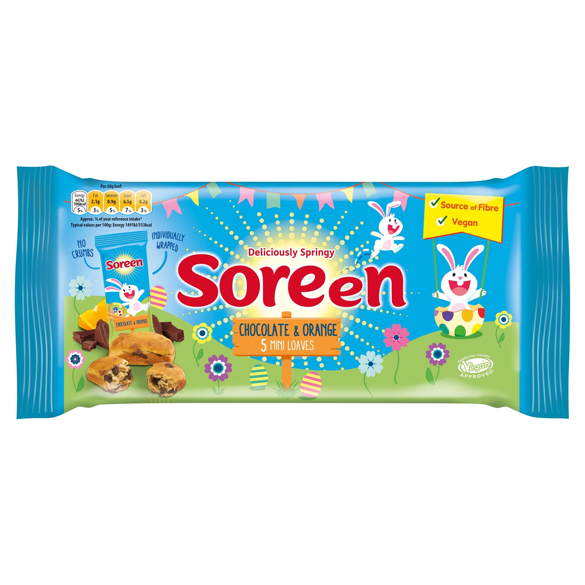 Soreen Choc & Orange Lunchbox Loaves 5pk
