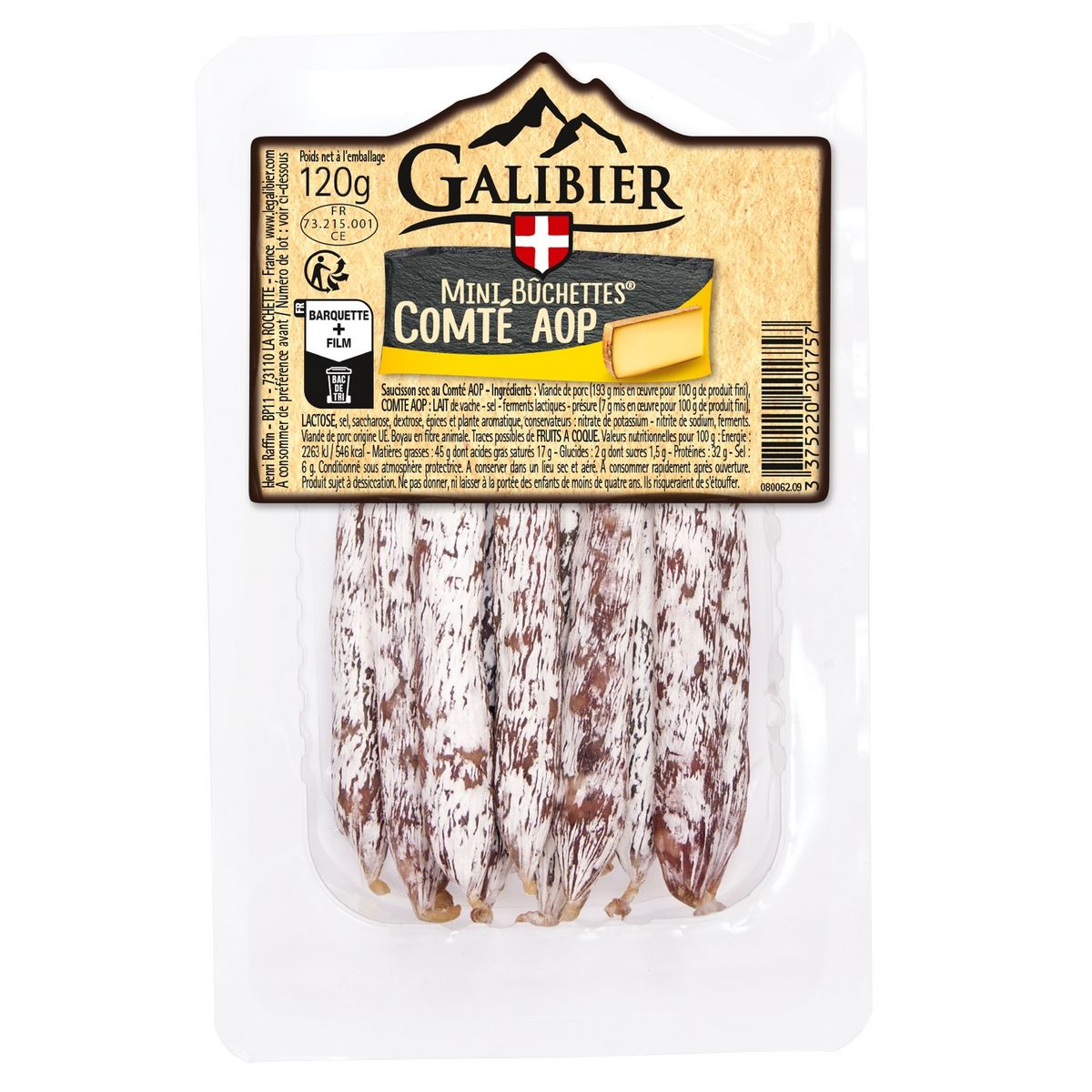 Galibier Mini Buchettes with Comte Cheese 2 x 240g