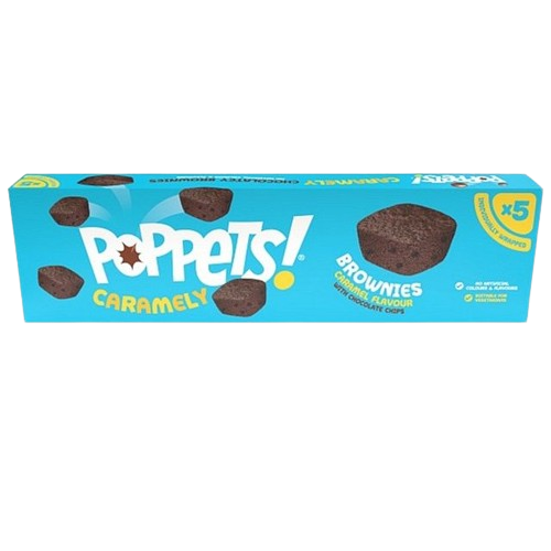 Poppets Caramel Brownies 5pk