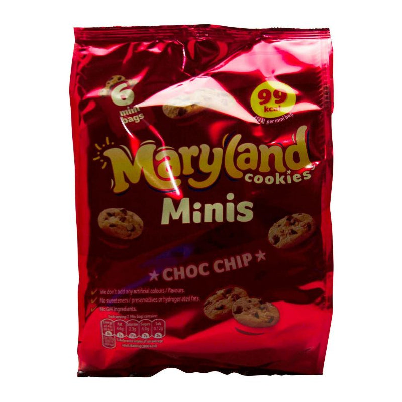 Maryland Choc Chip Cookie Snack Bag x 6