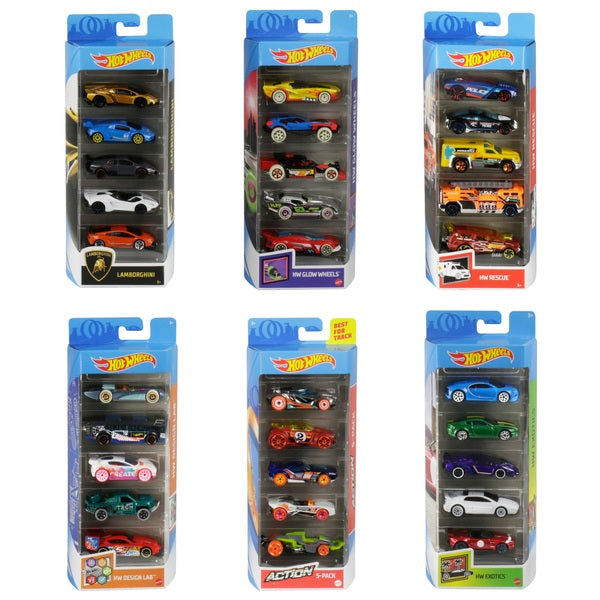 Set of Hot Wheels Cars (5 Astd)