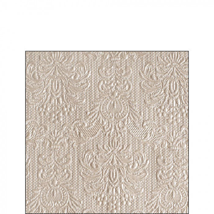 Ambiente 25cm Napkin Elegance Pearl Taupe x 15