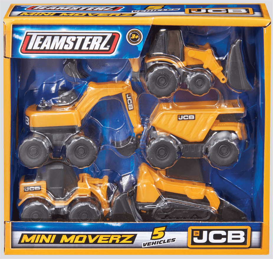 JCB set of 5 mini moverz