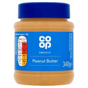 Co Op Smooth Peanut Butter 340G