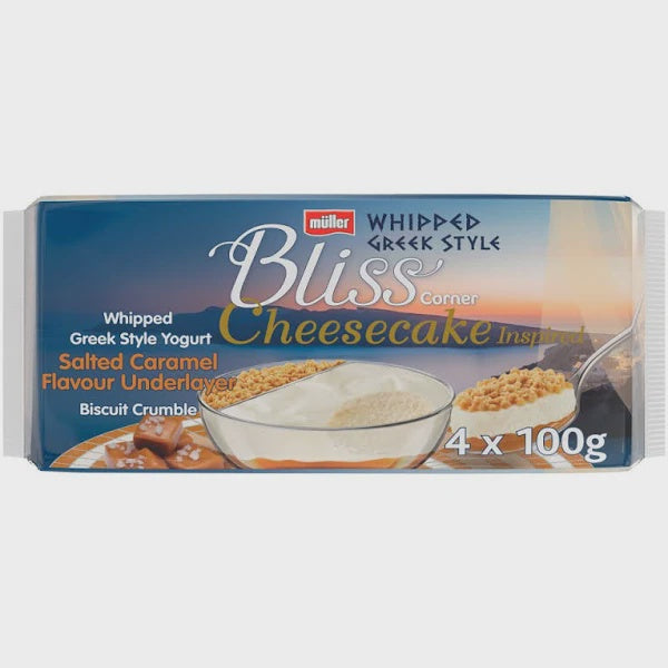 Muller Corner Bliss Cheesecake Salted Caramel 4X100G