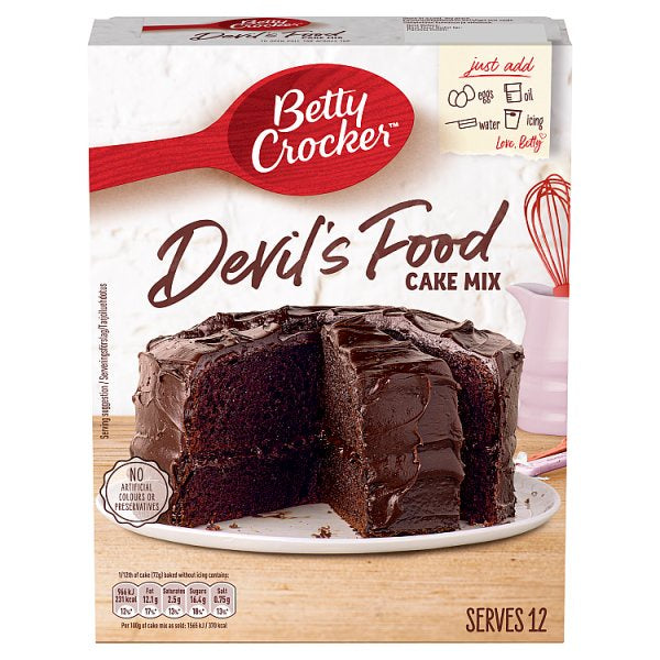 Betty Crocker Devils Food Cake Mix 425g New