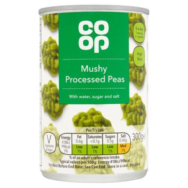 Co op Mushy Processed Peas 300g