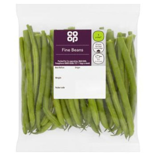 Co Op Trimmed Fine Beans 170g