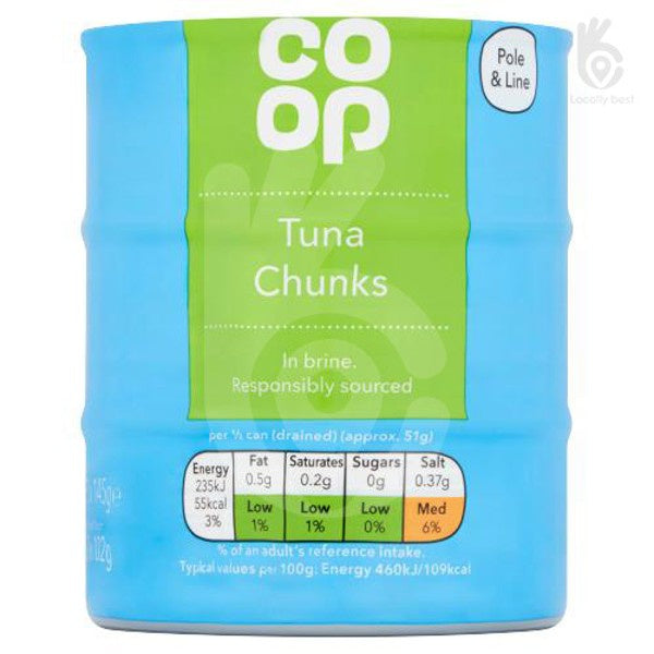 Co op Tuna Chunks in Brine 145g x3