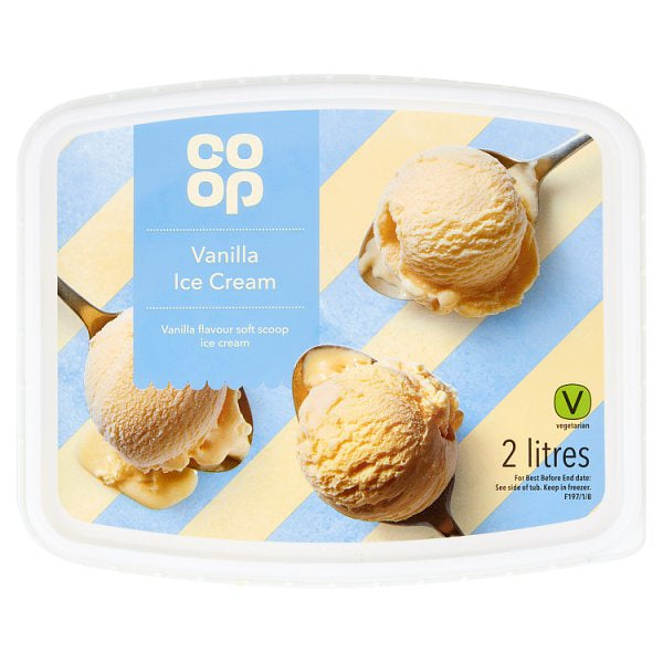 Co Op Vanilla Flavour Ice Cream 2Ltr