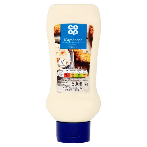 Co Op Real Mayonnaise Squeezy 500ml