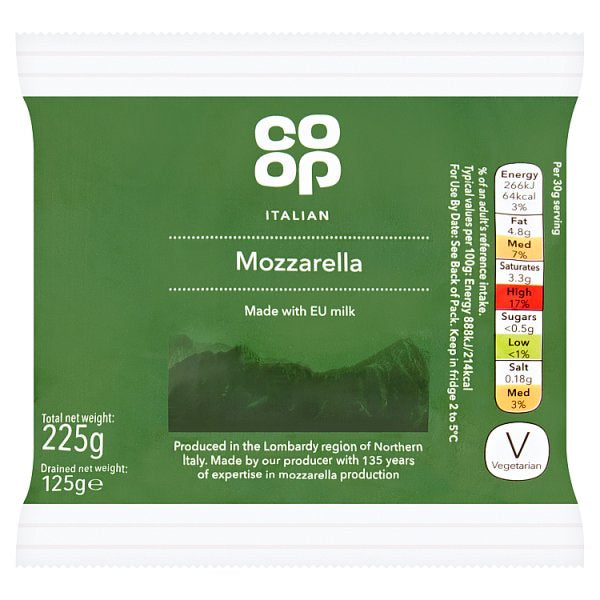 Co Op Mozzarella 125g