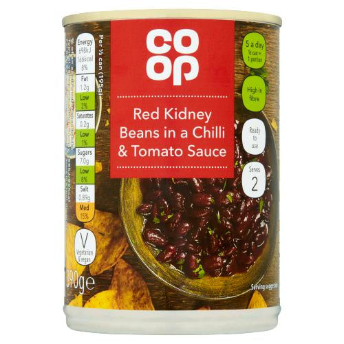 Co op Chilli Red Kidney Beans 390g