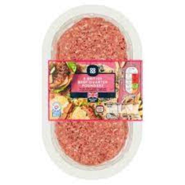 Co Op Beef Burgers 454g 2F6