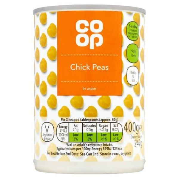 Co op Chick Peas 400g