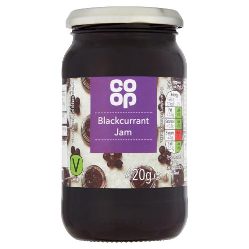 Co Op Blackcurrant Jam 420g