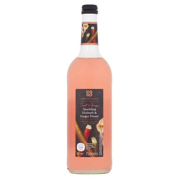 Co Op Irresistible Sparkling Rhubarb & Ginger Presse 750ml