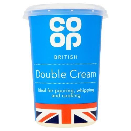 Co Op Fresh Double Cream 600ml