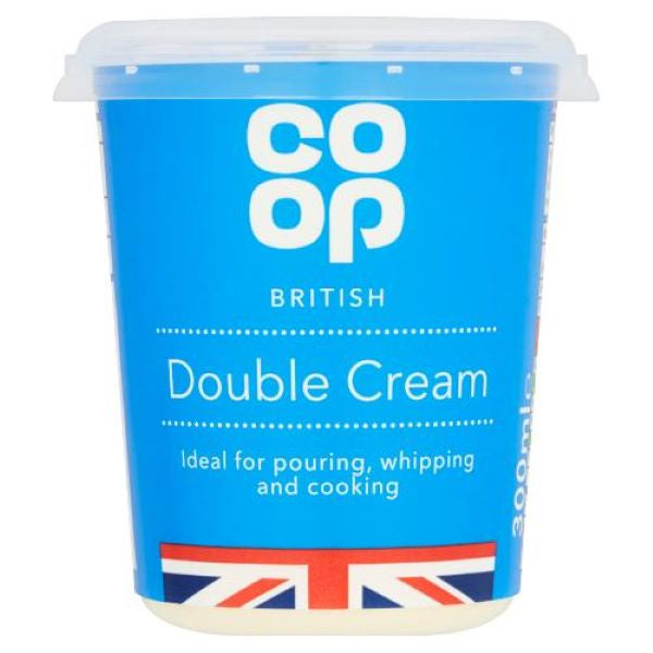 Co Op Fresh Double Cream 300ml