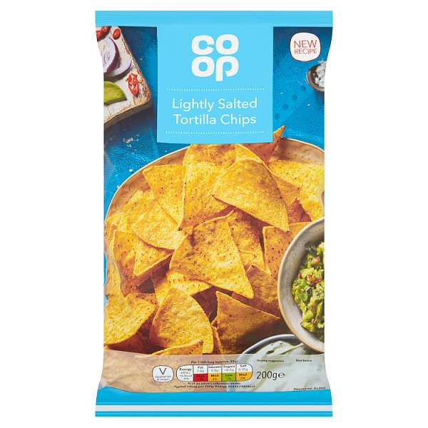 Co Op Lightly Salted Tortilla Chips 200G