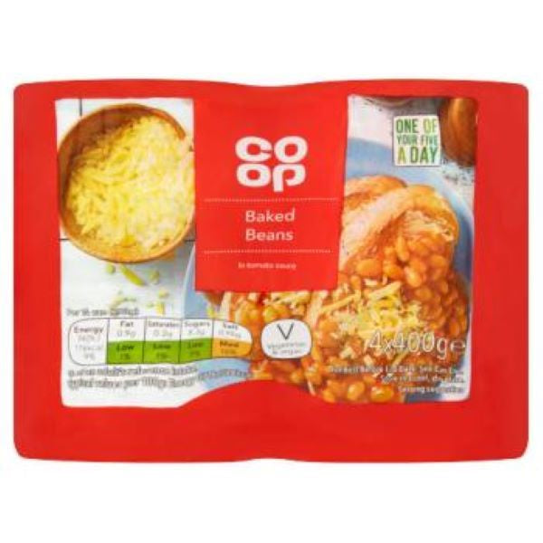Co Op Baked Beans In Tomato Sauce 4pack x 400g