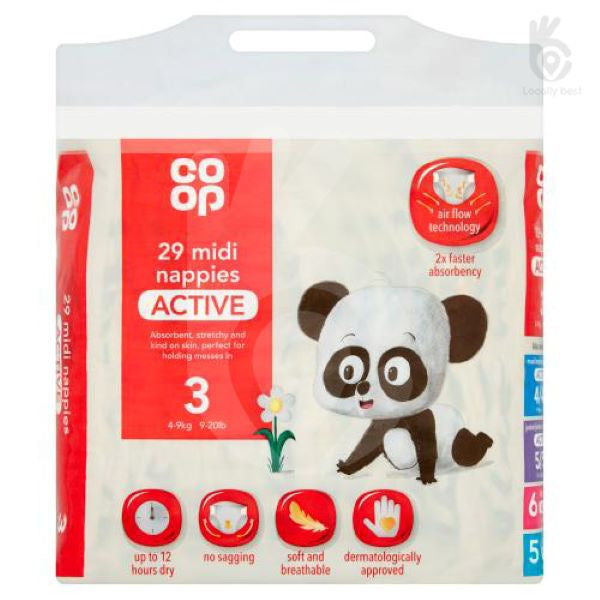 Co Op Nappies Midi Size 3 x29