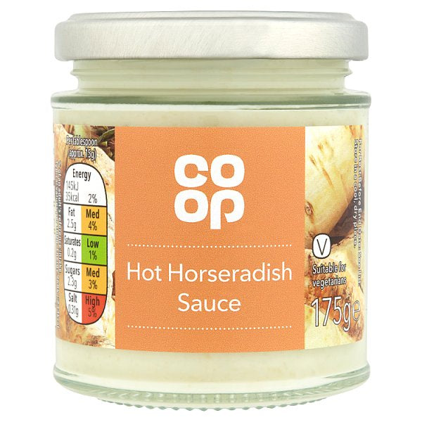 Co Op Hot Horseradish Sauce 175G