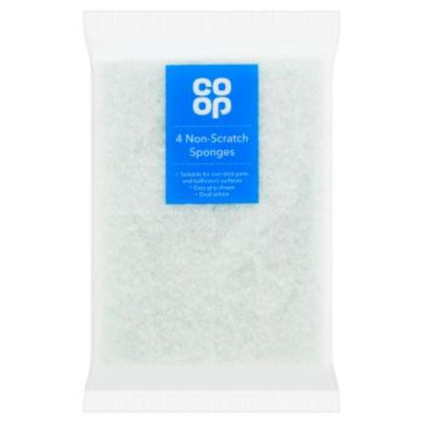 Co Op No Scratch Sponge 4PK