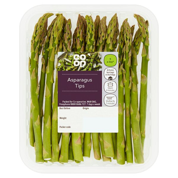 Co Op Asparagus Tips 100G